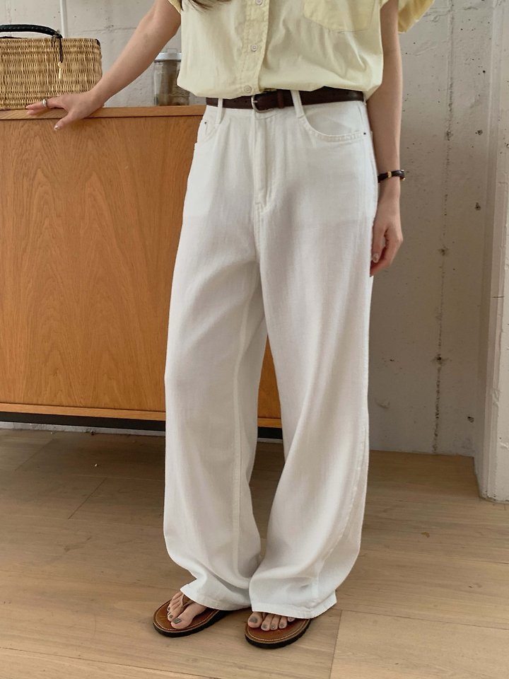 Pomelo - Korean Women Fashion - #vintageinspired - Talk Denim Pants - 4