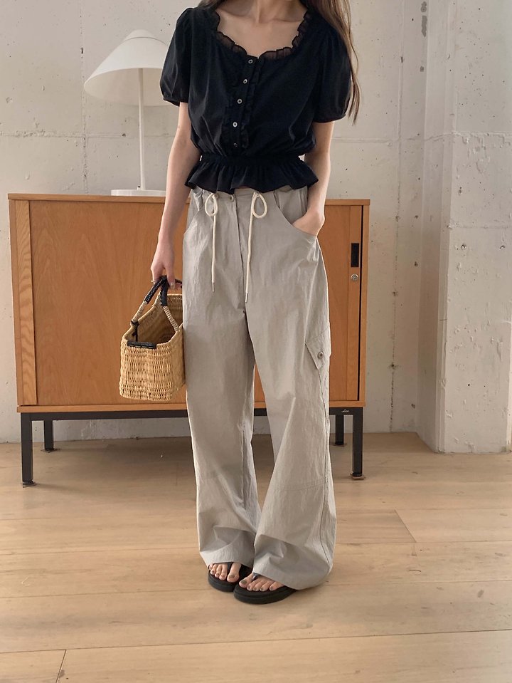Pomelo - Korean Women Fashion - #womensfashion - Air Cargo Pants - 5