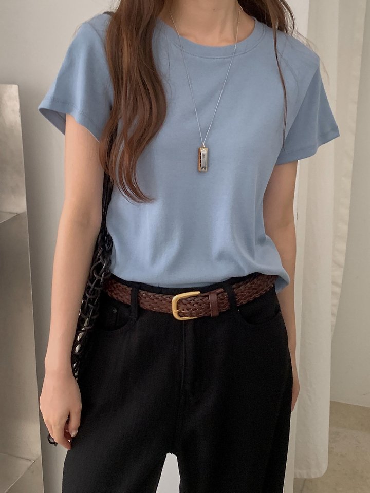 Pomelo - Korean Women Fashion - #womensfashion - Rollin Cotton Tee