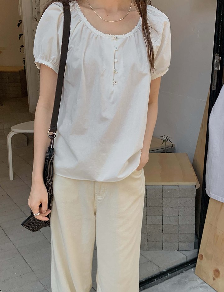 Pomelo - Korean Women Fashion - #womensfashion - L Pintuck Blouse - 12