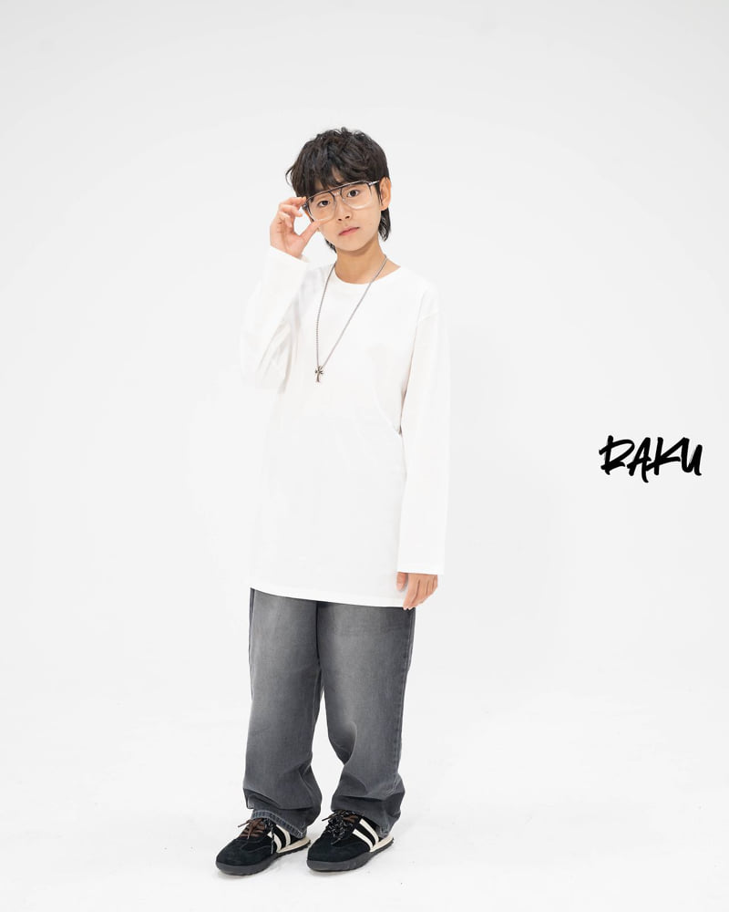 Raku - Korean Children Fashion - #Kfashion4kids - Asymmetric Basic Inner Tee - 12