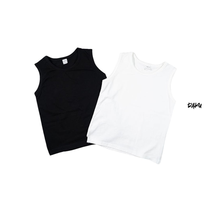 Raku - Korean Children Fashion - #childofig - Asymmetric Basic Inner Sleeveless Top - 3