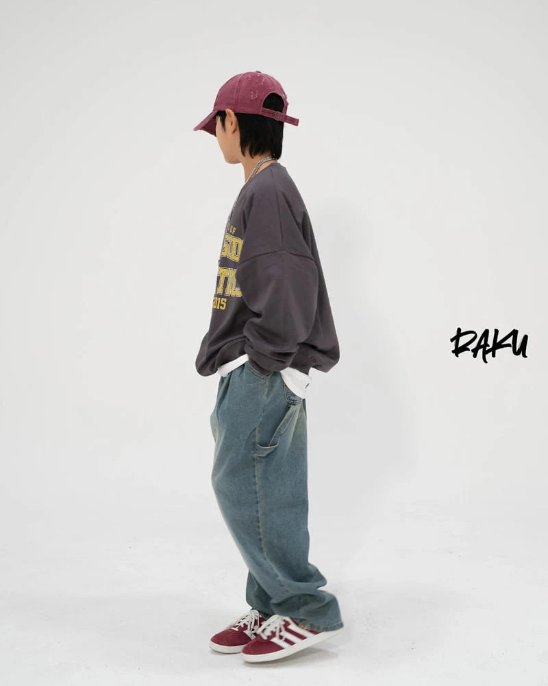 Raku - Korean Children Fashion - #childofig - Carpenter Denim Pants - 12