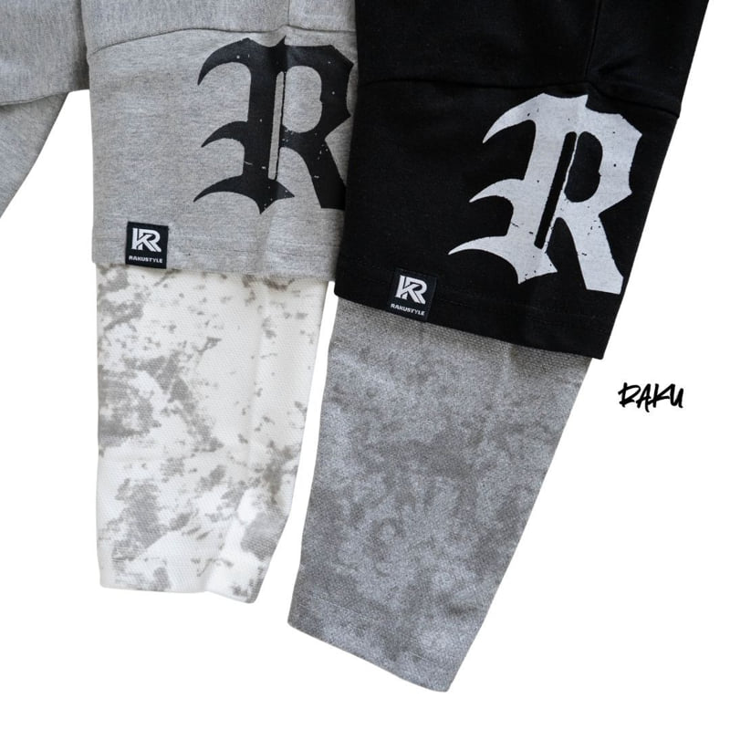 Raku - Korean Children Fashion - #childrensboutique - Letter Tee - 5