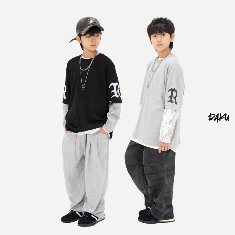 Raku - Korean Children Fashion - #designkidswear - Letter Tee - 6