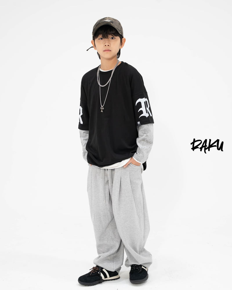 Raku - Korean Children Fashion - #fashionkids - Letter Tee - 8