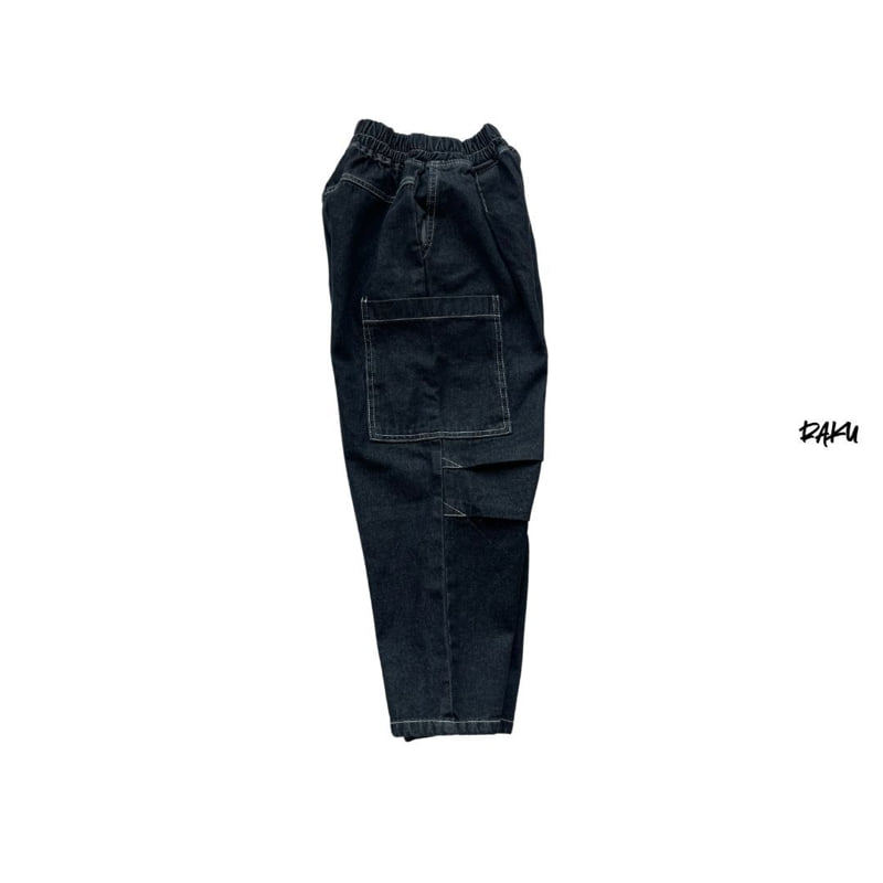 Raku - Korean Children Fashion - #littlefashionista - Stitch Denim Pants - 7
