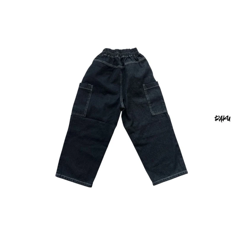 Raku - Korean Children Fashion - #magicofchildhood - Stitch Denim Pants - 8