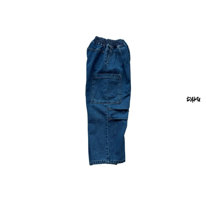 Raku - Korean Children Fashion - #prettylittlegirls - Stitch Denim Pants - 10