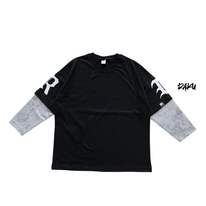 Raku - Korean Women Fashion - #momslook - Letter Tee - 3