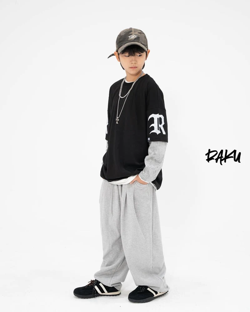 Raku - Korean Women Fashion - #romanticstyle - Letter Tee - 9