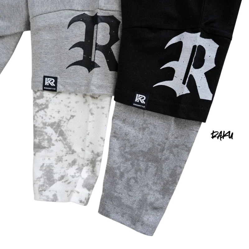 Raku - Korean Women Fashion - #vintageinspired - Letter Tee - 5