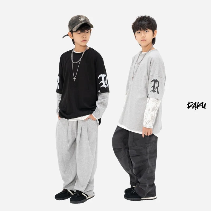 Raku - Korean Women Fashion - #vintagekidsstyle - Letter Tee - 6