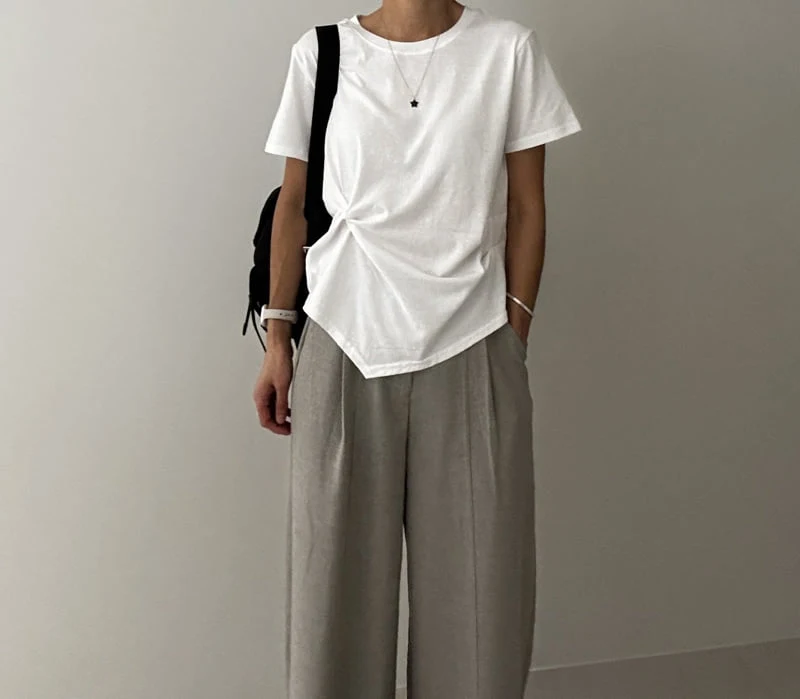 Ripple - Korean Women Fashion - #pursuepretty - Mud Tee - 7