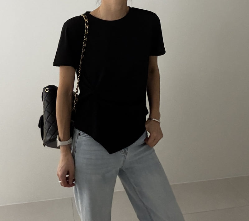 Ripple - Korean Women Fashion - #vintageinspired - Mud Tee - 5