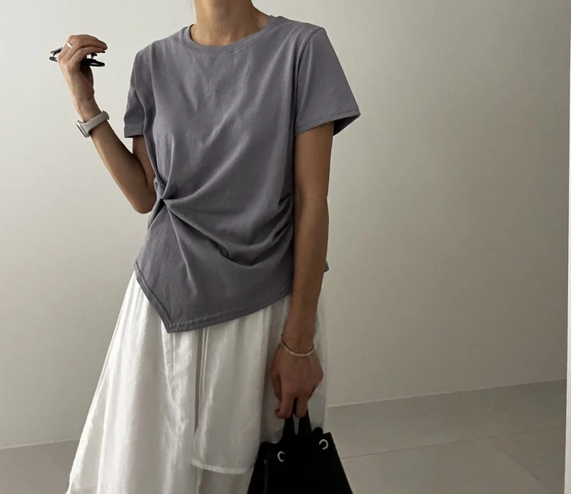 Ripple - Korean Women Fashion - #momslook - Mud Tee - 4