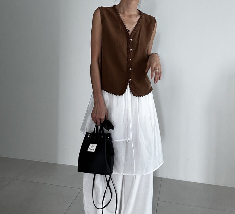 Ripple - Korean Women Fashion - #womensfashion - Like Linen Vest