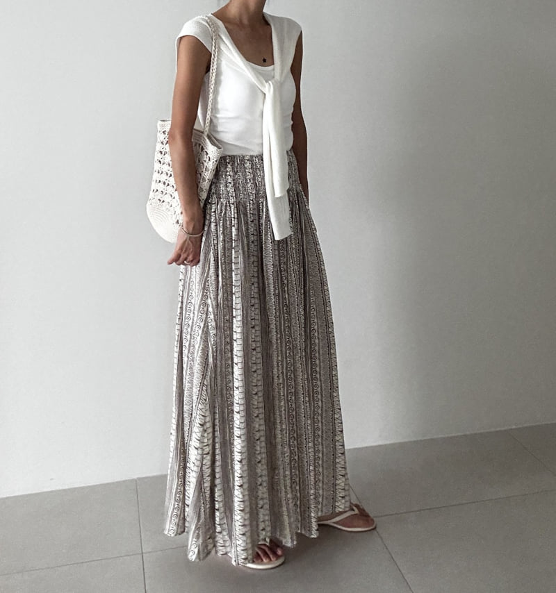 Ripple - Korean Women Fashion - #womensfashion - Smocked Skirt - 12
