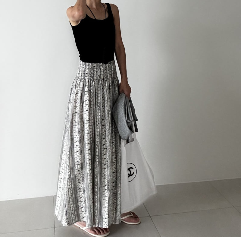 Ripple - Korean Women Fashion - #womensfashion - Smocked Skirt - 8