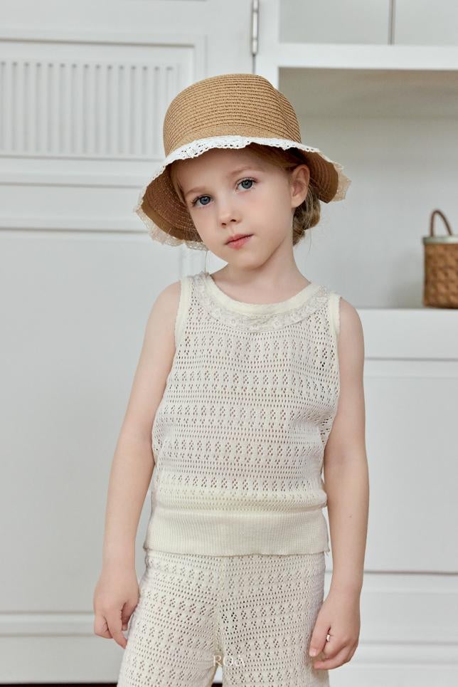 Roa - Korean Children Fashion - #kidsshorts - Chouchou Knit Set - 3
