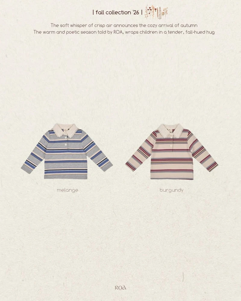 Roa - Korean Children Fashion - #kidsshorts - La Vie En Collar Tee
