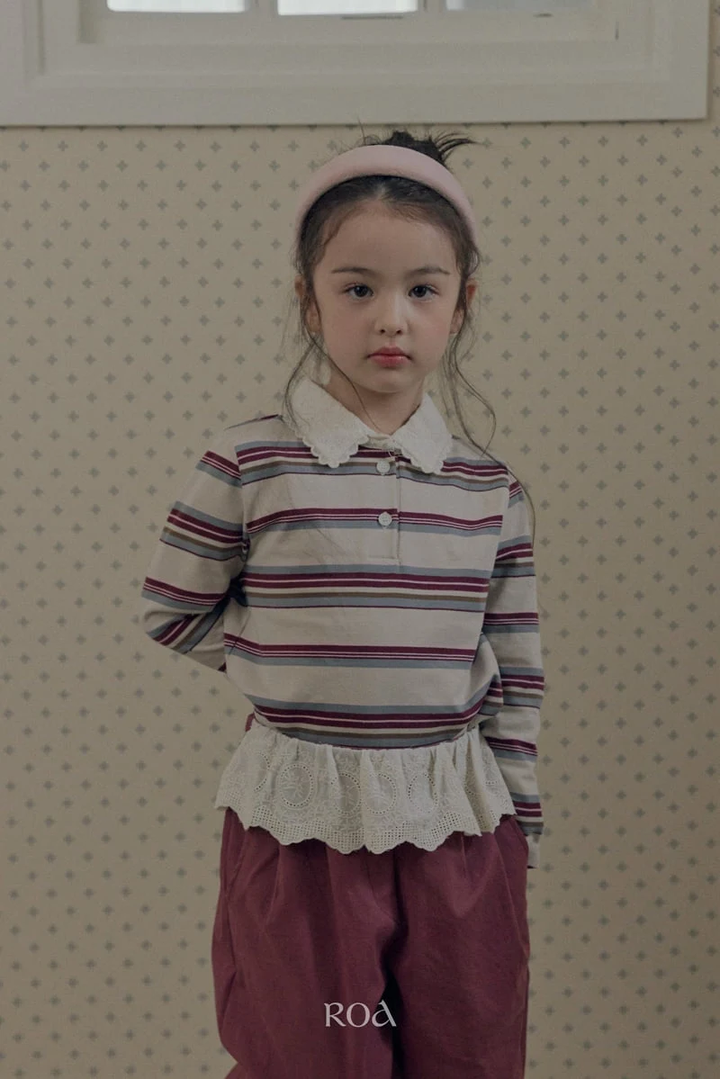 Roa - Korean Children Fashion - #littlefashionista - La Vie En Collar Tee - 5