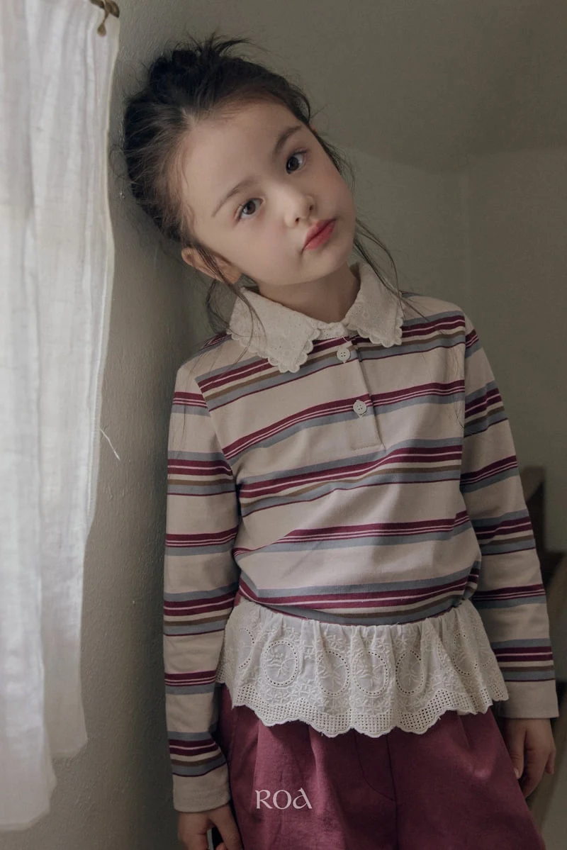 Roa - Korean Children Fashion - #minifashionista - La Vie En Collar Tee - 7
