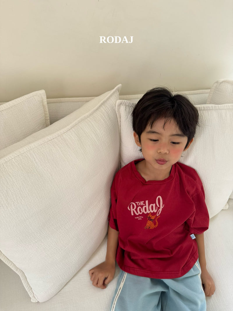 Roda J - Korean Children Fashion - #stylishchildhood - Cheese Cat Tee - 4