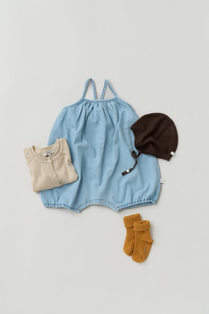 Soye - Korean Baby Fashion - #babyfashion - Bebe Denim Balloon Romper - 6
