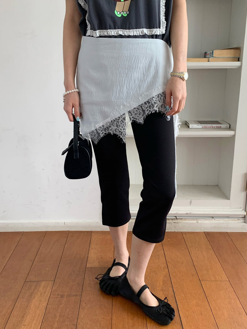Tarabymotion - Korean Women Fashion - #momslook - Capri Pants - 2