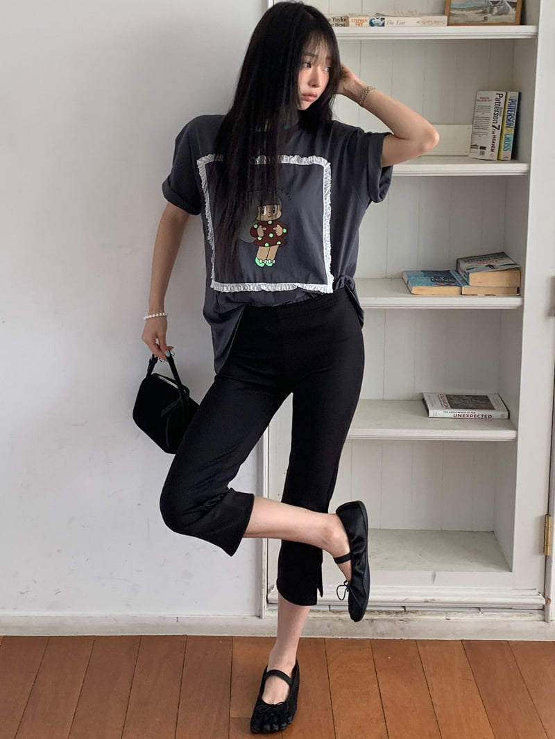 Tarabymotion - Korean Women Fashion - #womensfashion - Capri Pants - 4