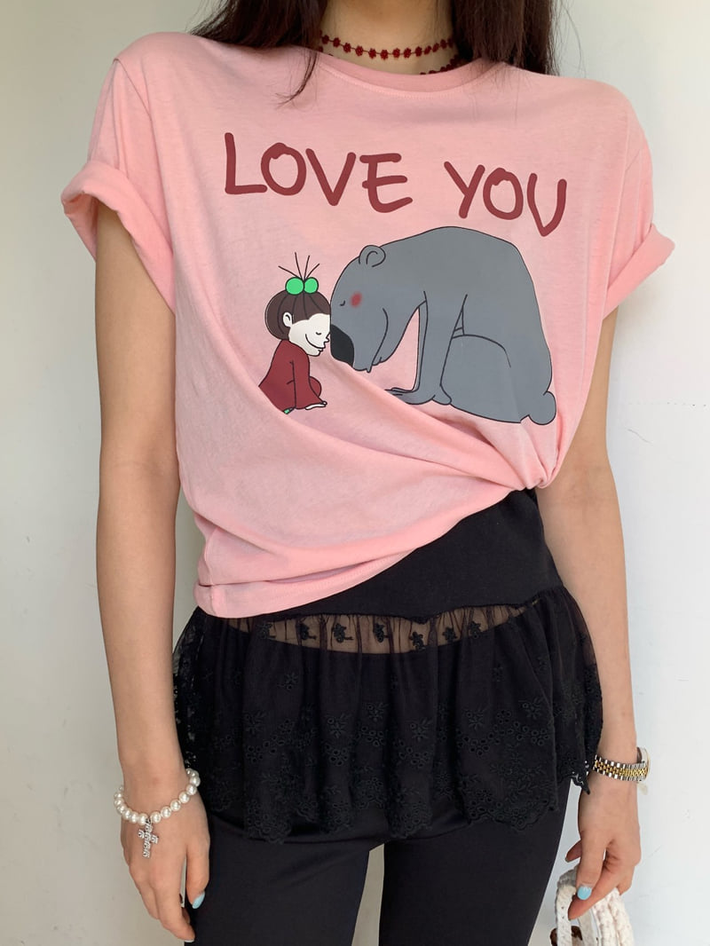 Tarabymotion - Korean Women Fashion - #momslook - Love Bear Tee - 10