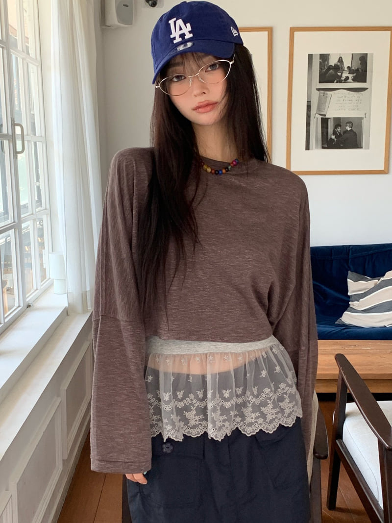Tarabymotion - Korean Women Fashion - #momslook - Linen Sweatshirt - 10