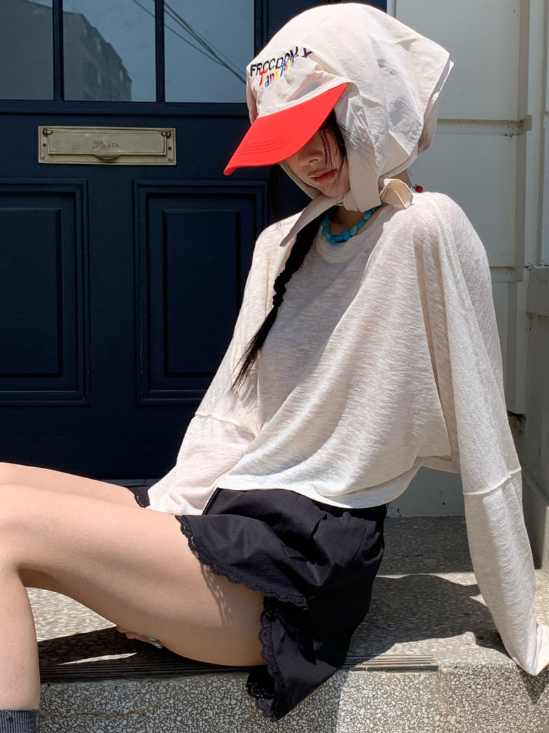 Tarabymotion - Korean Women Fashion - #womensfashion - Linen Sweatshirt - 4