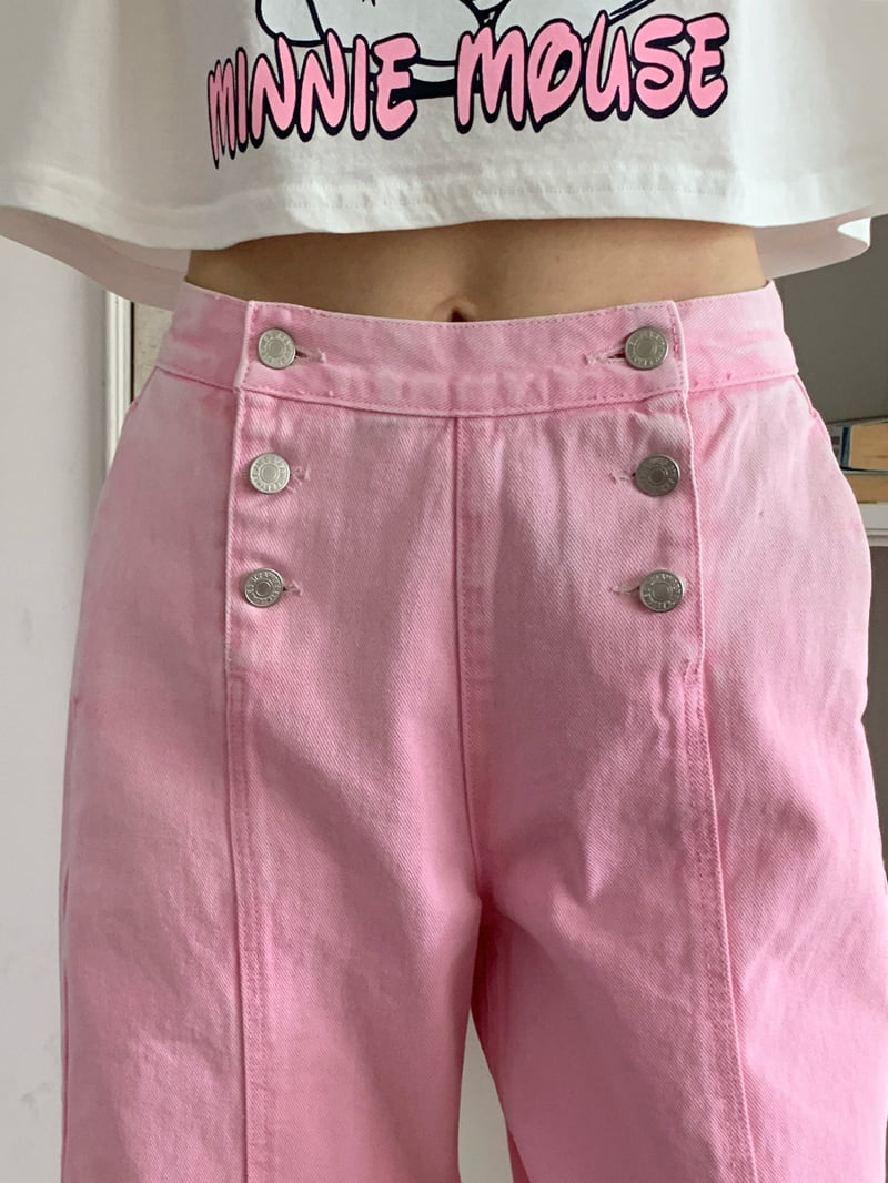 Tarabymotion - Korean Women Fashion - #momslook - Snap Jeans