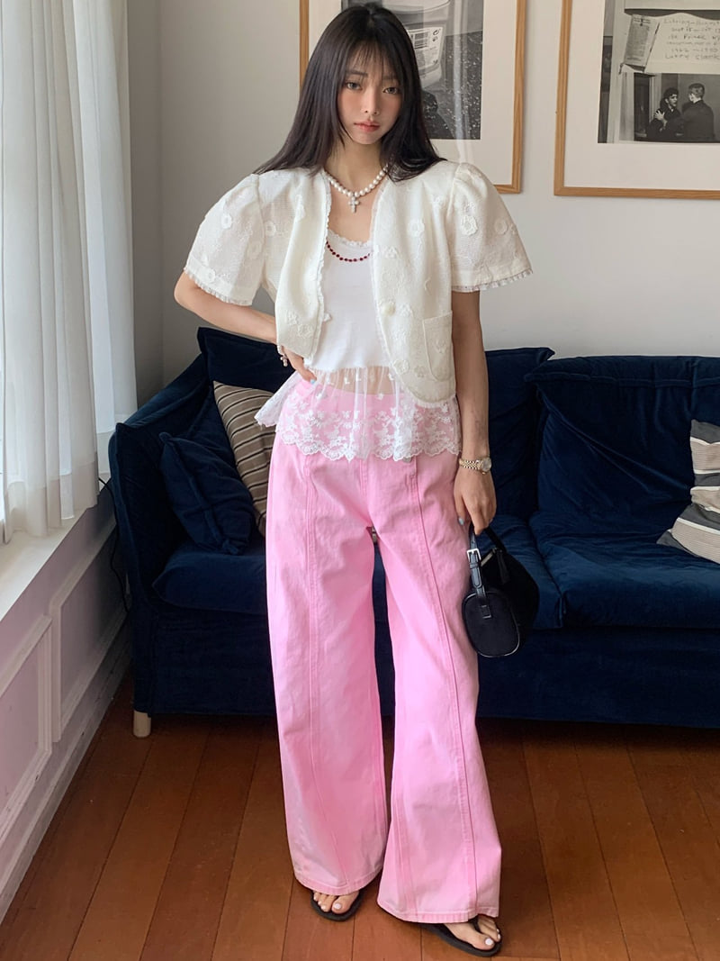 Tarabymotion - Korean Women Fashion - #momslook - Snap Jeans - 3