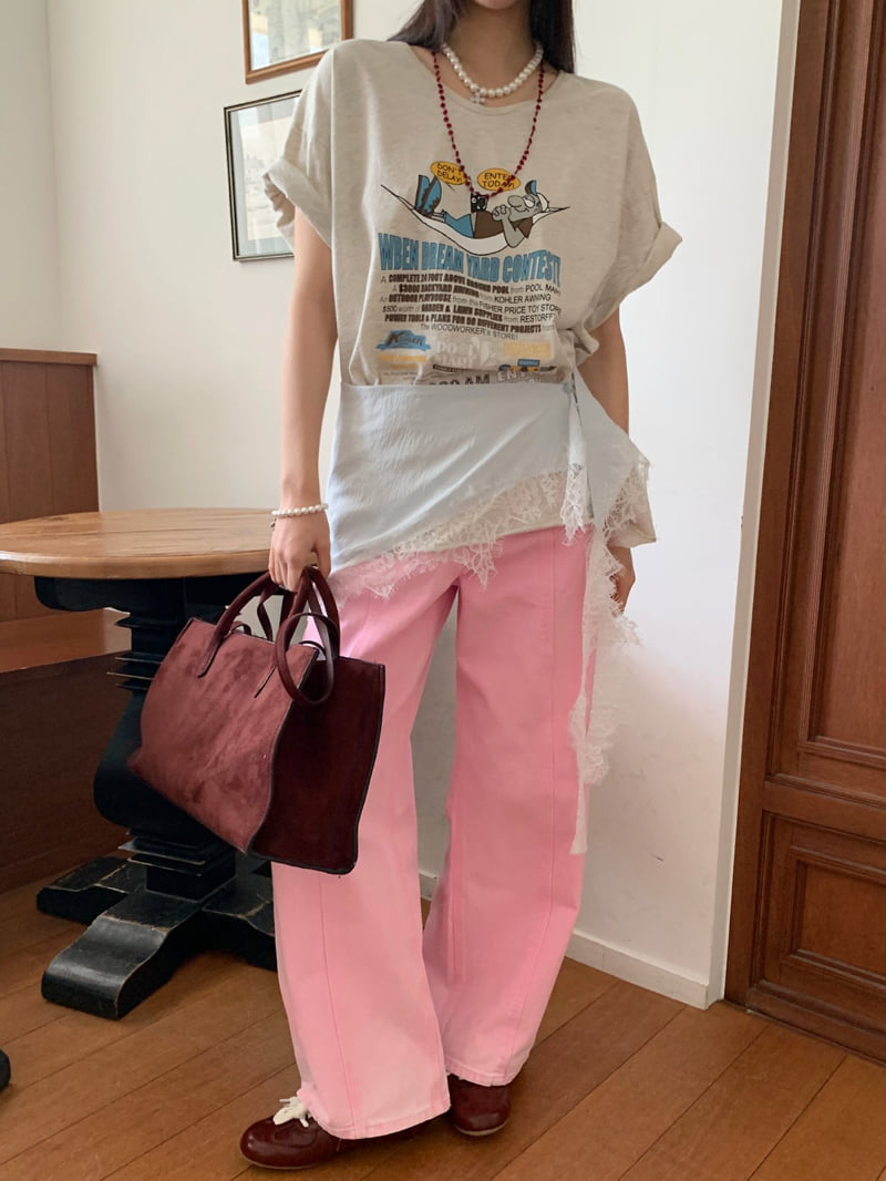 Tarabymotion - Korean Women Fashion - #momslook - Snap Jeans - 5