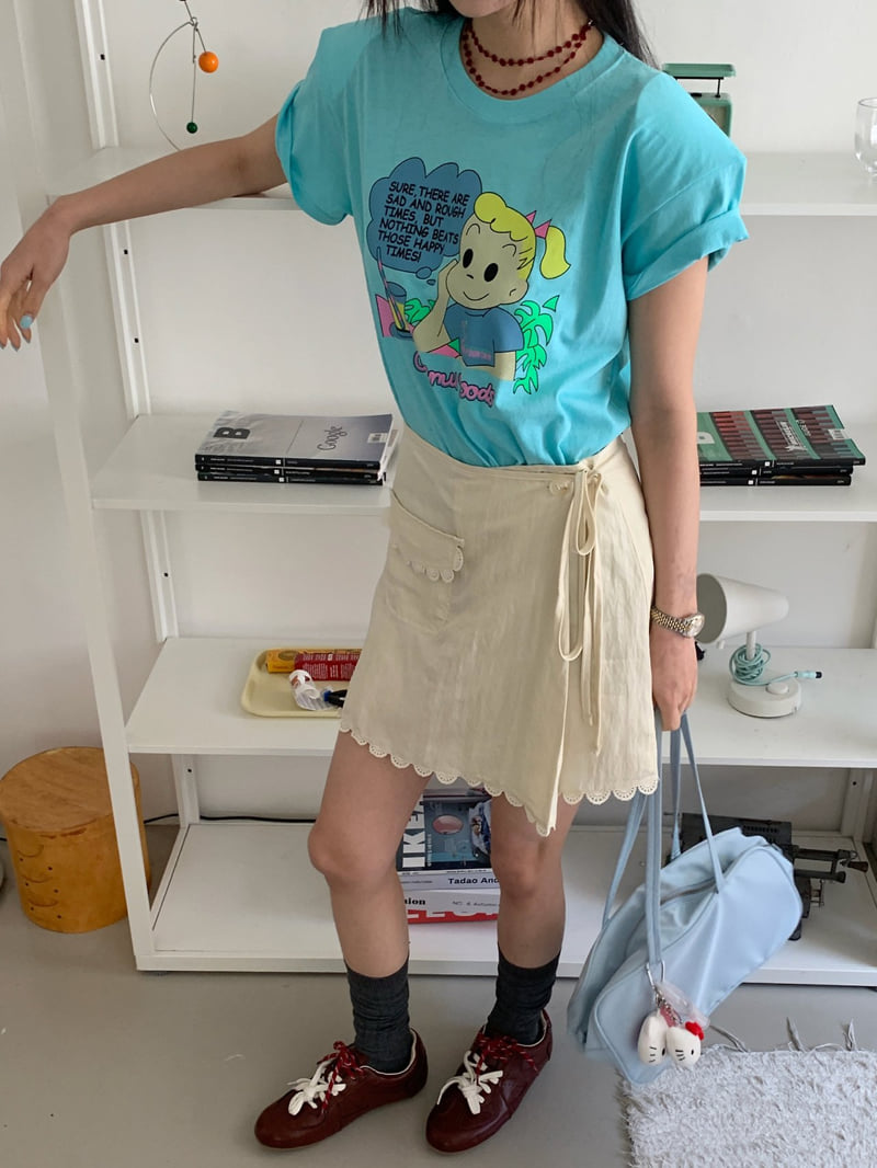 Tarabymotion - Korean Women Fashion - #momslook - Pocket Wrap Skirt - 9