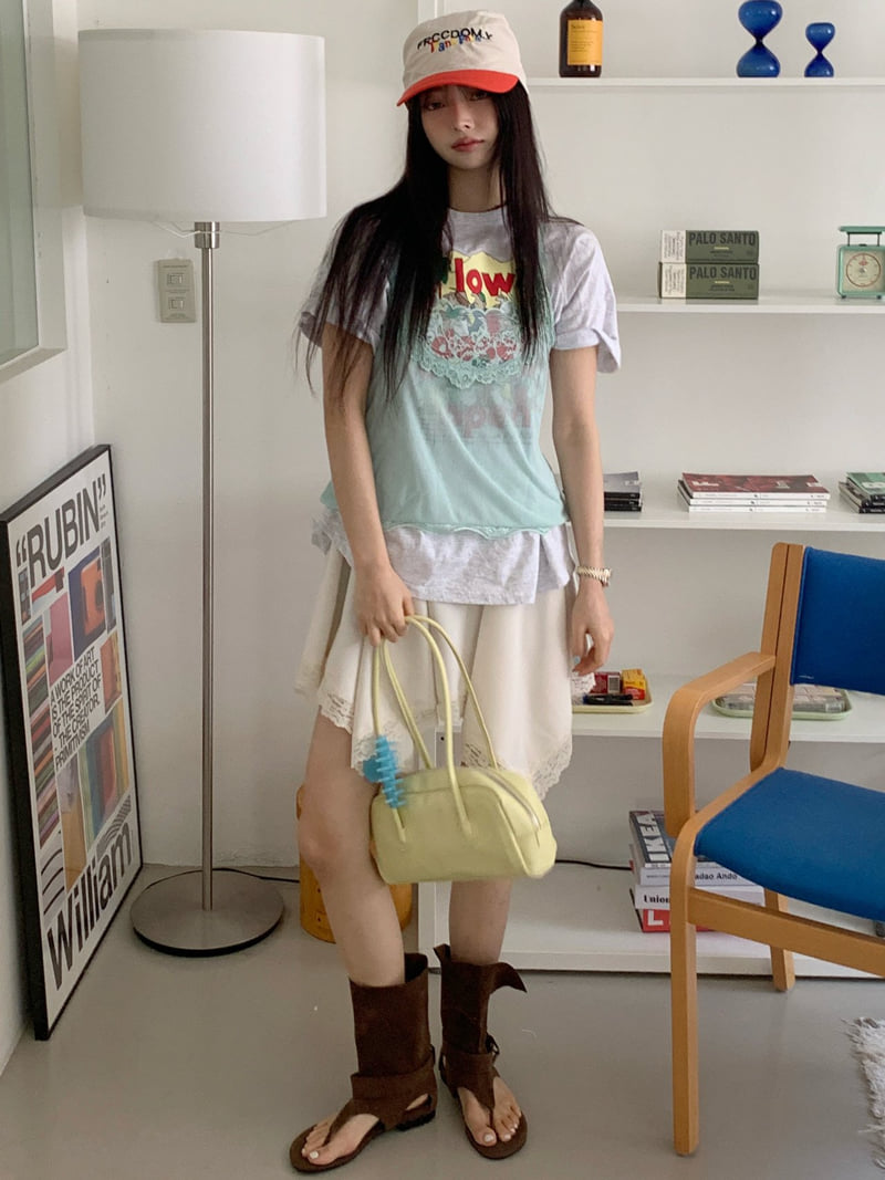 Tarabymotion - Korean Women Fashion - #momslook - Open World Tee - 6