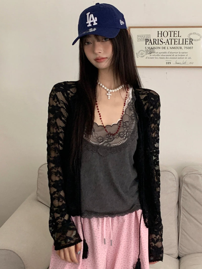 Tarabymotion - Korean Women Fashion - #momslook - Bella Lace Cardigan - 10
