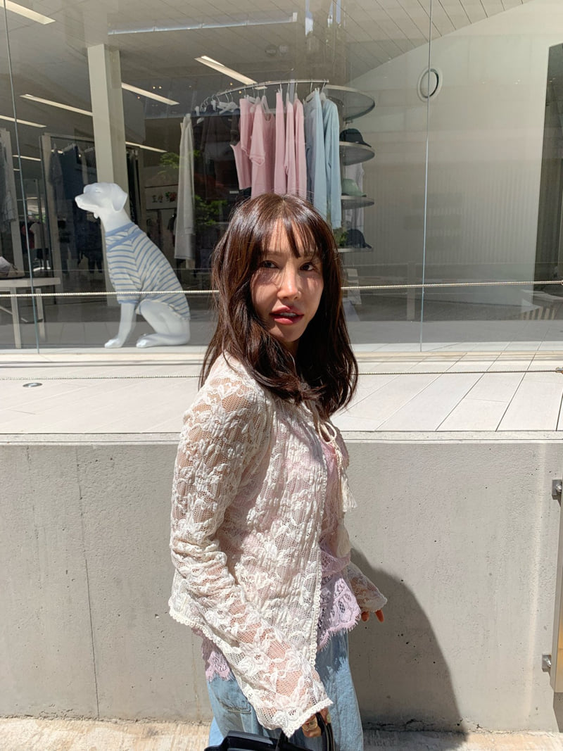 Tarabymotion - Korean Women Fashion - #momslook - Bella Lace Cardigan - 5