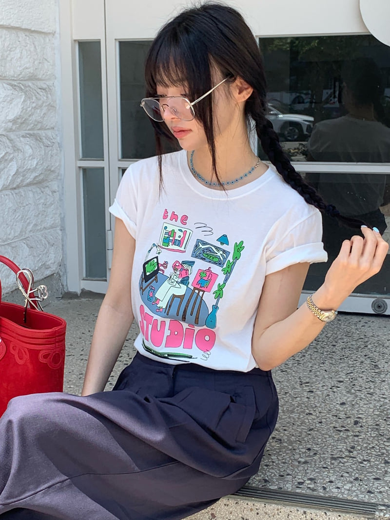 Tarabymotion - Korean Women Fashion - #momslook - Studio Tee - 10
