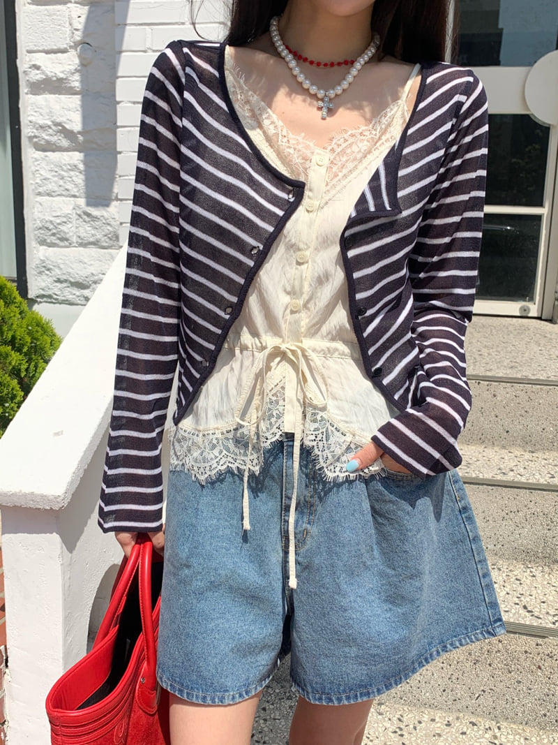 Tarabymotion - Korean Women Fashion - #momslook - Deli Half Jeans - 11