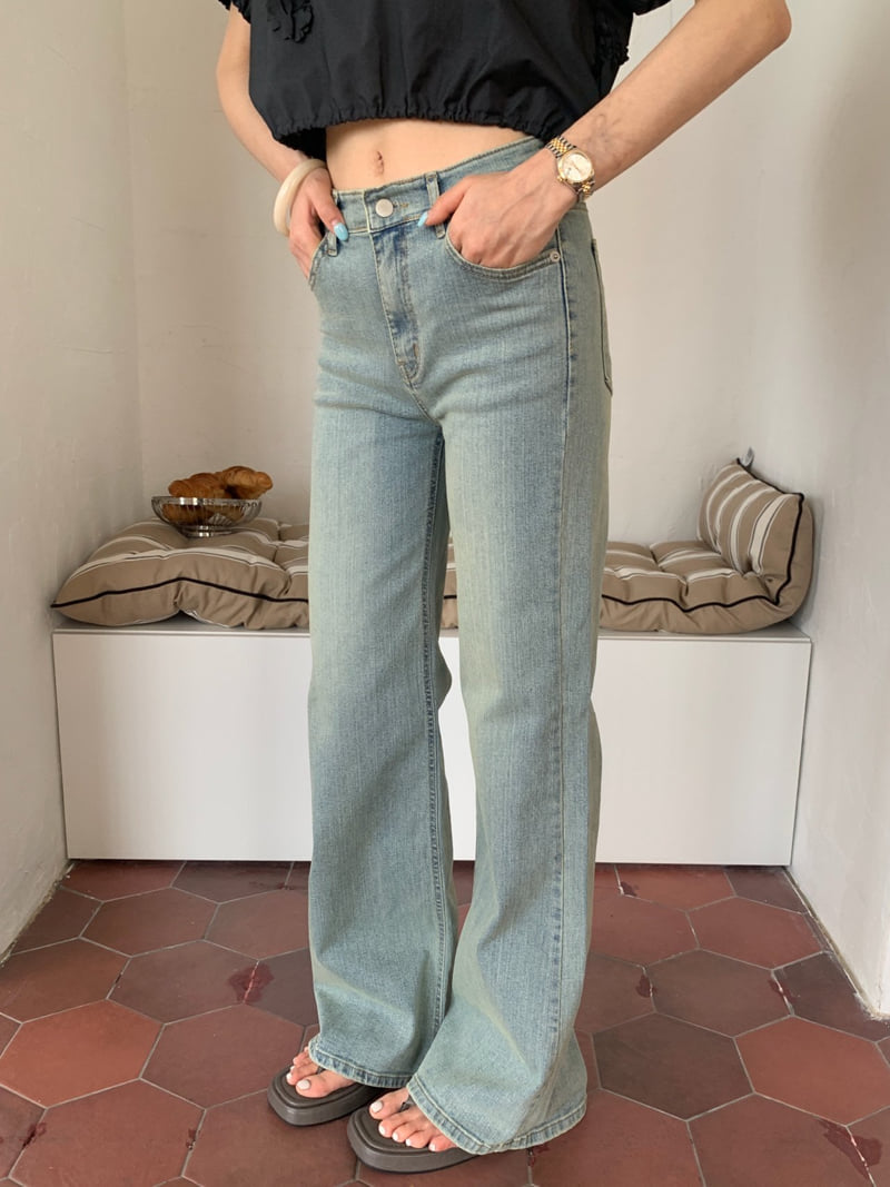 Tarabymotion - Korean Women Fashion - #momslook - Stretch Washed Jeans - 2