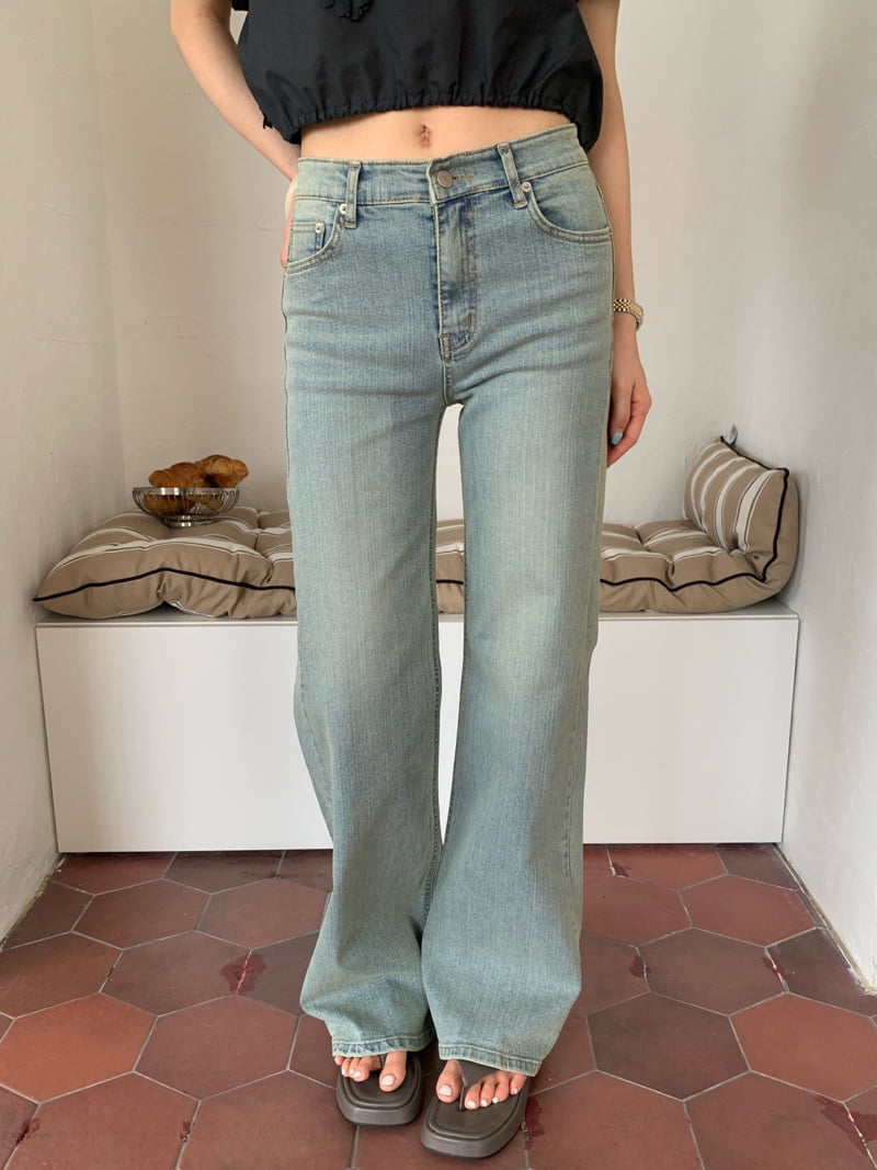 Tarabymotion - Korean Women Fashion - #womensfashion - Stretch Washed Jeans - 4