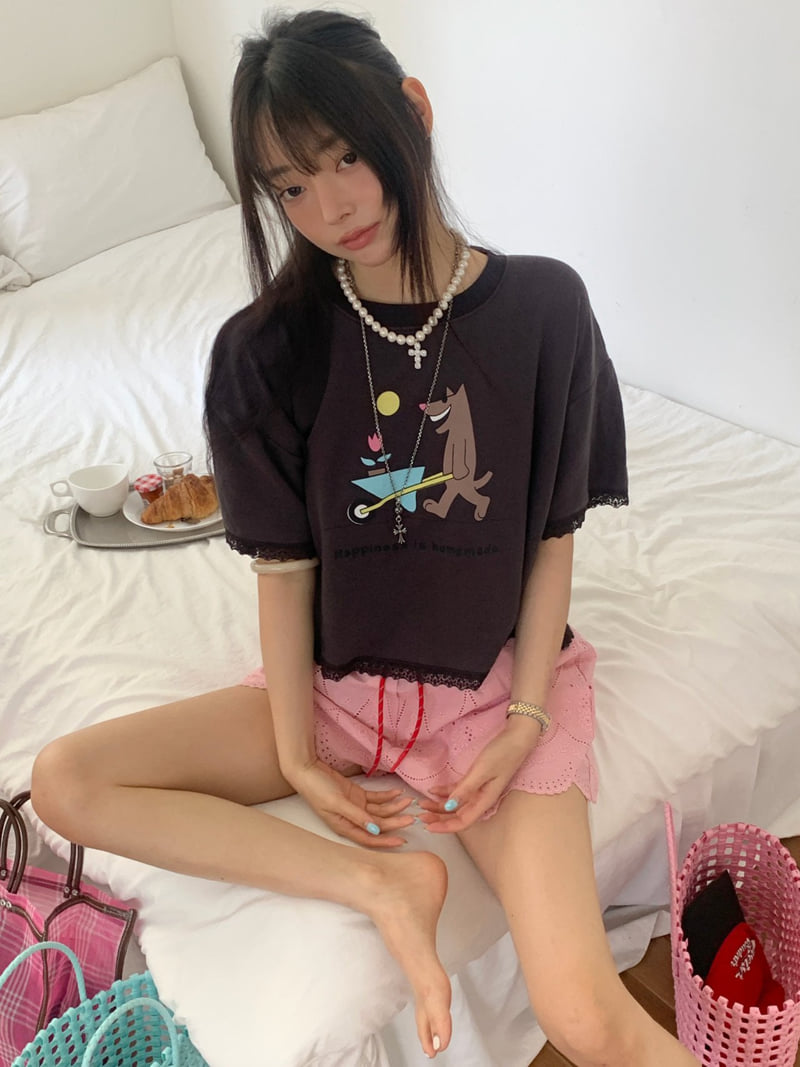 Tarabymotion - Korean Women Fashion - #momslook - Cart Tee