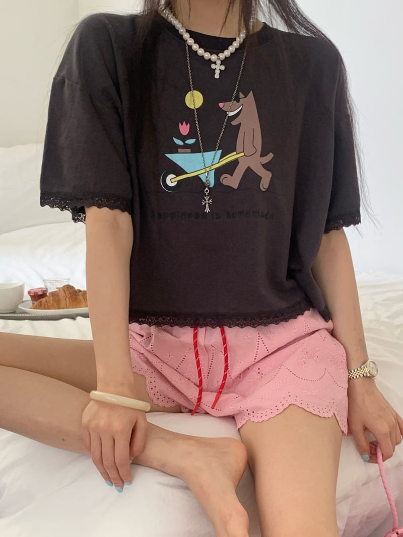Tarabymotion - Korean Women Fashion - #momslook - Cart Tee - 5