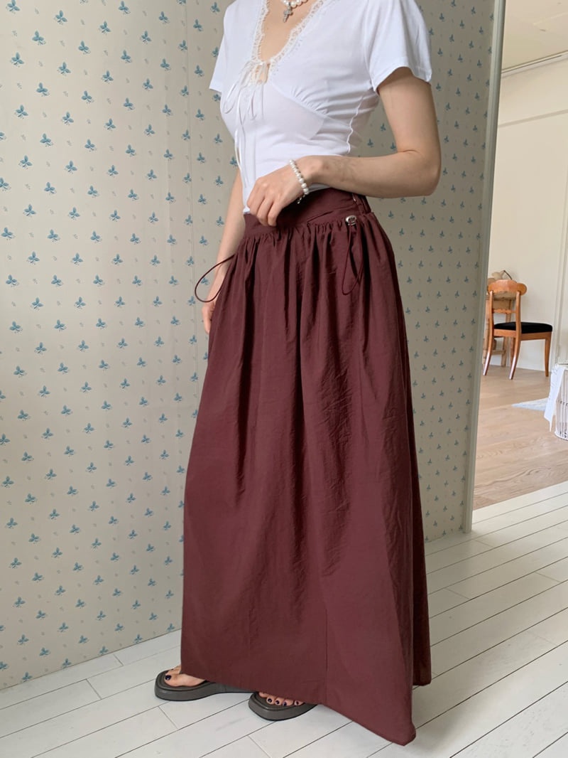 Tarabymotion - Korean Women Fashion - #momslook - Puff Long Skirt