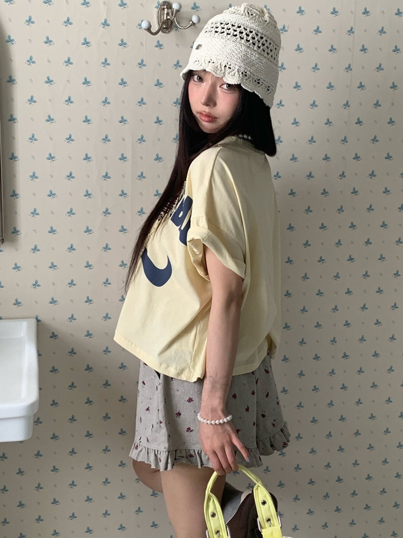 Tarabymotion - Korean Women Fashion - #momslook - Cut Vintage Tee - 5