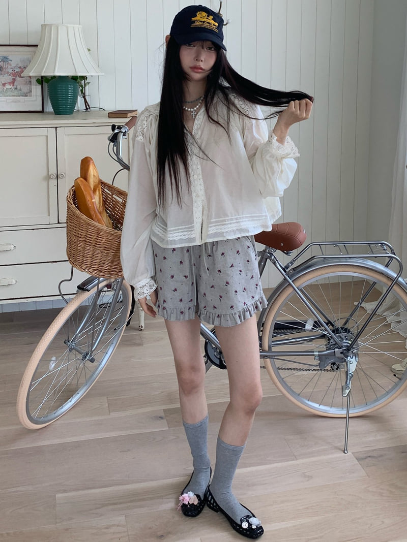 Tarabymotion - Korean Women Fashion - #momslook - Frill Shorts - 7